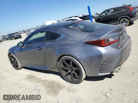 2015 Lexus RC 350 F Sport z VIN JTHHE5BC8F5003098, wystawiony jako Copart lot #73410154 z przebiegiem 55 268 mil mil oraz Szkoda całkowita • Salvage title. Historia ofert i sprzedaży dostępna na DreamBid. Obrazek 2.
