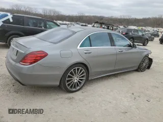 2015 Mercedes-Benz S 550 with VIN WDDUG8CB8FA069701, listed as a Copart auction lot 47743845 with 34,712 mi miles and Salvage Title. Bid and sale history available at DreamBid. Image 3.