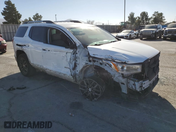 2018 GMC Acadia SLT with VIN 1GKKNMLA4JZ242698, listed as a Copart auction lot 89387345 with 62,513 mi miles and Salvage Title. Bid and sale history available at DreamBid. Image 4.