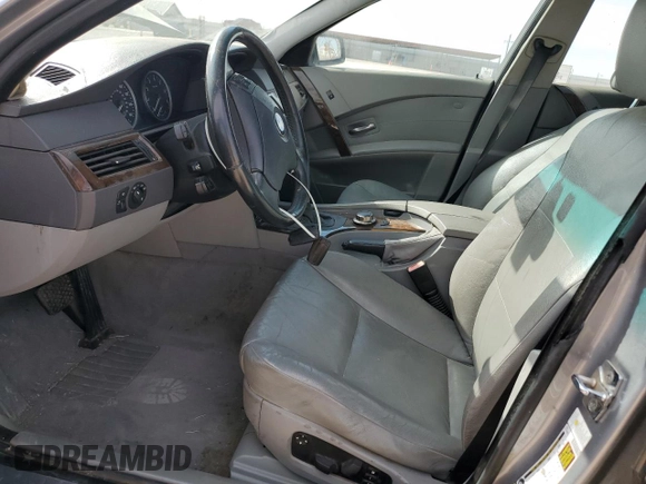 2007 BMW 5 Series 525i with VIN WBANE53507CW62811, listed as a Copart auction lot 53617015 with 268,813 mi miles and Clean title. Bid and sale history available at DreamBid. Image 7.