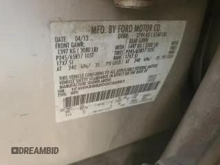 2013 Ford Explorer с VIN 1FM5K8B82DGC58983, выставлен на аукционе Copart как лот 54412955 с пробегом 214 378 миль миль и На запчасти • Non repairable. История ставок и продаж доступна на DreamBid. Изображение 13.