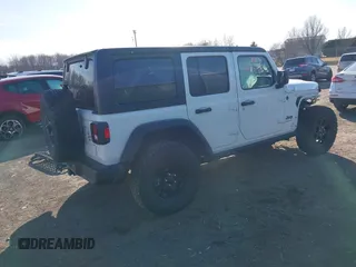 2024 Jeep Wrangler Willys z VIN 1C4RJXN60RW162960, wystawiony jako IAAI lot #41825312 z przebiegiem 16 538 mil mil oraz . Historia ofert i sprzedaży dostępna na DreamBid. Obrazek 4.