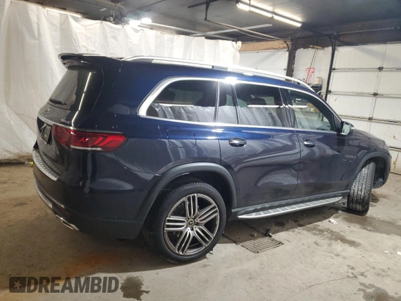 2021 Mercedes-Benz GLS 450 with VIN 4JGFF5KE0MA497741, listed as a Copart auction lot 69575484 with 36,648 mi miles and Salvage title. Bid and sale history available at DreamBid. Image 3.