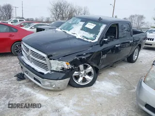 2018 Ram 1500 Big Horn with VIN 3C6RR7LG2JG241027, listed as a IAAI auction lot 41630118 with 103,033 mi miles. Bid and sale history available at carsss.com. Image 2.