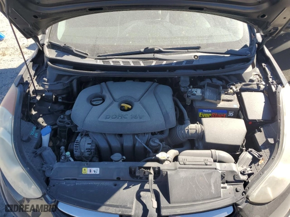 2013 Hyundai Elantra Limited PZEV with VIN 5NPDH4AE3DH351571, listed as a Copart auction lot 45668105 with 105,358 mi miles and Non Repairable. Bid and sale history available at carsss.com. Image 11.