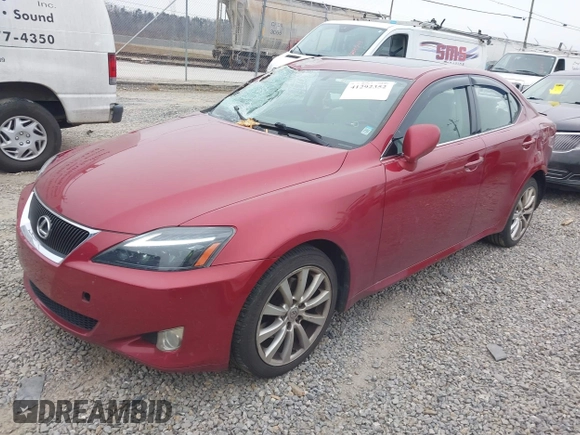 2007 Lexus IS 250 with VIN JTHCK262175013881, listed as a IAAI auction lot 41292352 with 149,533 mi miles. Bid and sale history available at carsss.com. Image 2.
