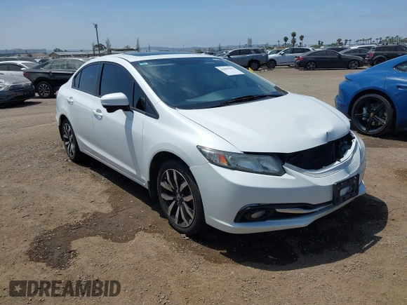2014 Honda Civic Sedan EX-L with VIN 19XFB2F9XEE207189, listed as a IAAI auction lot 42095593 with 149,673 mi miles. Bid and sale history available at carsss.com. Image 1.