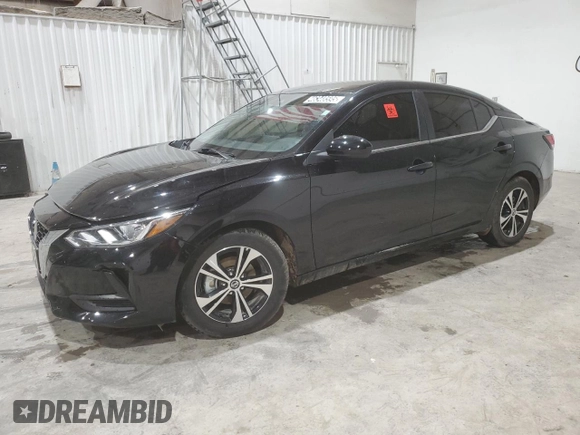 2023 Nissan Sentra SV with VIN 3N1AB8CV8PY263523, listed as a Copart auction lot 46348595 with 25,600 mi miles and Clean Title. Bid and sale history available at DreamBid. Image 1.
