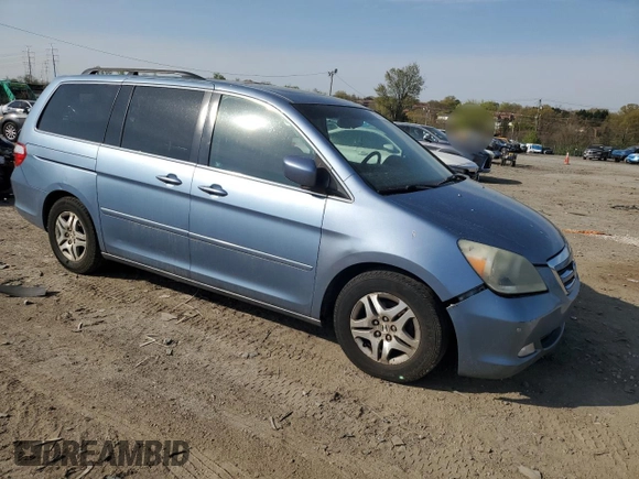 2007 Honda Odyssey Touring with VIN 5FNRL38887B095154, listed as a Copart auction lot 52937835 with 188,963 mi miles and Salvage Title. Bid and sale history available at carsss.com. Image 4.