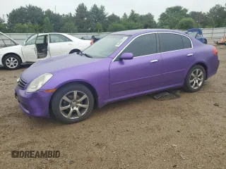 2005 Infiniti G35 z VIN JNKCV51F35M310222, wystawiony jako Copart lot #55462125 z przebiegiem 58 649 mil mil oraz Szkoda całkowita • Salvage title. Historia ofert i sprzedaży dostępna na DreamBid. Obrazek 1.