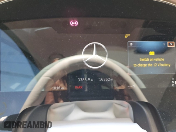 2023 Mercedes-Benz EQS 580 z VIN 4JGDM4EB3PA017382, wystawiony jako Copart lot #56544745 z przebiegiem 16 362 mil mil oraz Szkoda całkowita • Salvage title. Historia ofert i sprzedaży dostępna na DreamBid. Obrazek 9.