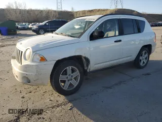 2007 Jeep Compass Sport with VIN 1J8FF47W07D199198, listed as a Copart auction lot 52092675 with 131,346 mi miles and Salvage Title. Bid and sale history available at carsss.com. Image 1.
