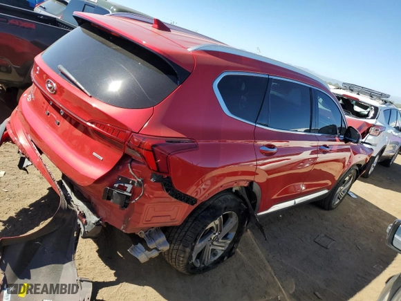 2021 Hyundai Santa Fe SEL with VIN 5NMS6DAJ7MH321903, listed as a Copart auction lot 43442425 with 51,181 mi miles and Salvage Title. Bid and sale history available at carsss.com. Image 3.
