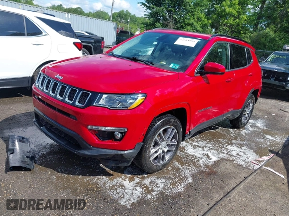 2020 Jeep Compass Latitude with VIN 3C4NJCBB2LT205894, listed as a IAAI auction lot 42284889 with 85,588 mi miles and . Bid and sale history available at DreamBid. Image 2.