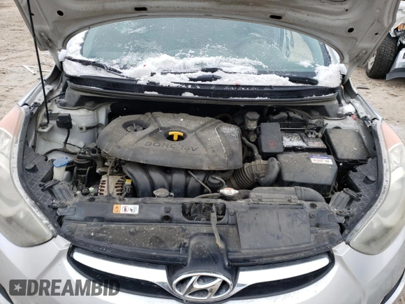 2013 Hyundai Elantra GLS z VIN KMHDH4AE6DU724975, wystawiony jako Copart lot #49169974 z przebiegiem Nie podano mil oraz Szkoda całkowita • Salvage title. Historia ofert i sprzedaży dostępna na DreamBid. Obrazek 7.