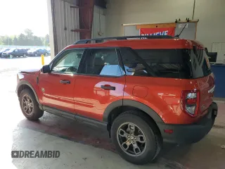 2023 Ford Bronco Sport Big Bend with VIN 3FMCR9B6XPRD64165, listed as a Copart auction lot 60398065 with 8,535 mi miles and Salvage title. Bid and sale history available at DreamBid. Image 2.
