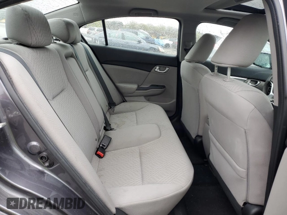 2014 Honda Civic Sedan EX with VIN 19XFB2F86EE211067, listed as a Copart auction lot 52796235 with 117,107 mi miles and Salvage Title. Bid and sale history available at carsss.com. Image 10.
