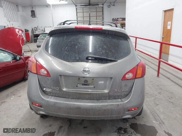 2009 Nissan Murano SL with VIN JN8AZ18W99W101481, listed as a IAAI auction lot 41633906 with 240,102 mi miles. Bid and sale history available at carsss.com. Image 16.