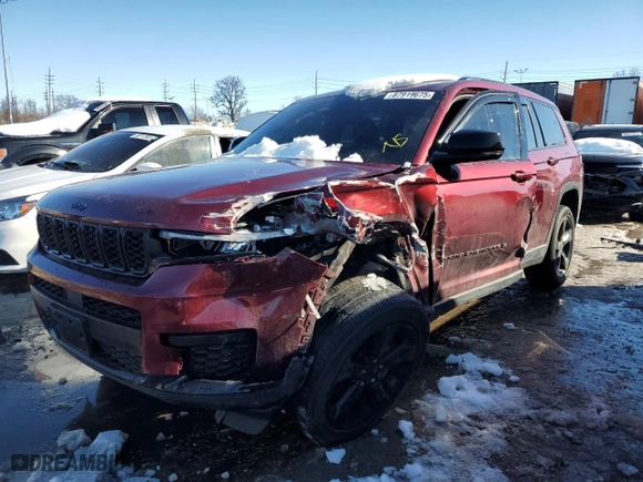 2023 Jeep Grand Cherokee L Altitude with VIN 1C4RJKAG6P8833101, listed as a Copart auction lot 87919675 with 0 mi miles and Salvage Title. Bid and sale history available at carsss.com. Image 1.