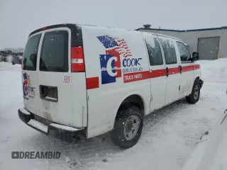 2020 Chevrolet Express Cargo Van with VIN 1GCWGAFG3L1259676, listed as a Copart auction lot 43748395 with 156,622 mi miles and Salvage Title. Bid and sale history available at carsss.com. Image 3.