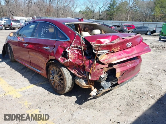 2015 Hyundai Sonata 2.4L Sport with VIN 5NPE34AF7FH240729, listed as a IAAI auction lot 41636930 with 88,446 mi miles. Bid and sale history available at carsss.com. Image 17.