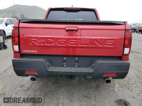 2025 Honda Ridgeline RTL z VIN 5FPYK3F57SB023210, wystawiony jako Copart lot #53093665 z przebiegiem 898 mil mil oraz Szkoda całkowita • Salvage title. Historia ofert i sprzedaży dostępna na DreamBid. Obrazek 6.
