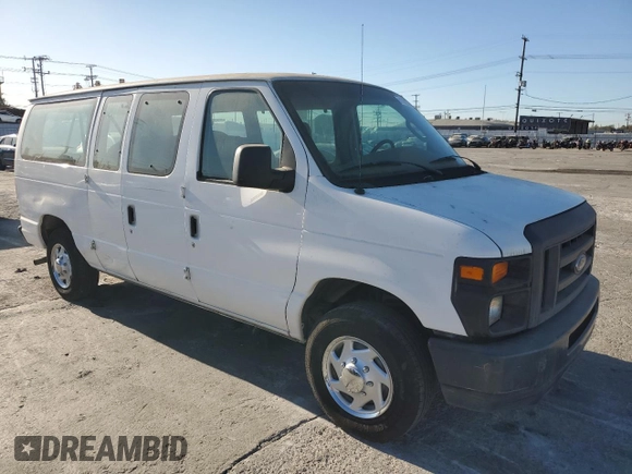 2008 Ford Econoline Passenger XL with VIN 1FMNE11W38DA13843, listed as a Copart auction lot 81769724 with 112,367 mi miles and Salvage Title. Bid and sale history available at DreamBid. Image 4.