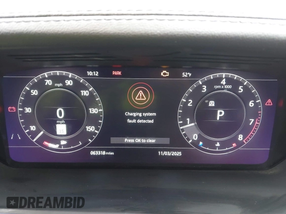 2019 Land Rover Range Rover HSE с VIN SALGS2SV7KA517881, выставлен на аукционе IAAI как лот 41766088 с пробегом 63 318 миль миль и . История ставок и продаж доступна на DreamBid. Изображение 7.