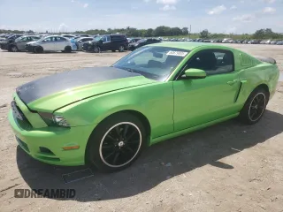 2013 Ford Mustang V6 with VIN 1ZVBP8AM1D5265875, listed as a Copart auction lot 60679005 with 102,380 mi miles and Salvage title. Bid and sale history available at DreamBid. Image 1.