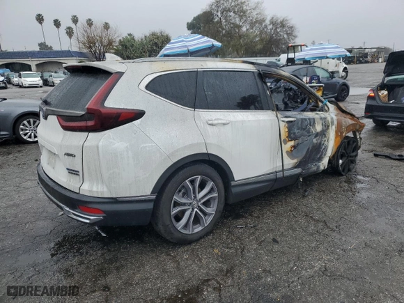 2022 Honda CR-V Hybrid Touring with VIN 5J6RT6H91NL049602, listed as a Copart auction lot 43392495 with 0 mi miles and Non Repairable. Bid and sale history available at carsss.com. Image 3.