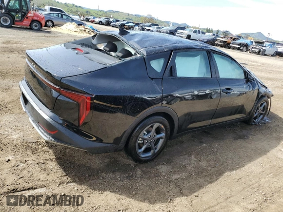 2025 Kia K4 LXS with VIN 3KPFT4DE3SE077924, listed as a Copart auction lot 50257455 with 0 mi miles and Non Repairable. Bid and sale history available at carsss.com. Image 3.