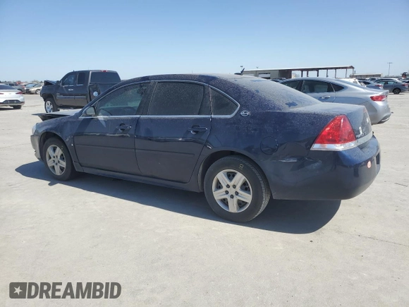 2009 Chevrolet Impala LS with VIN 2G1WB57N891272163, listed as a Copart auction lot 49763015 with 89,780 mi miles and Salvage Title. Bid and sale history available at DreamBid. Image 2.