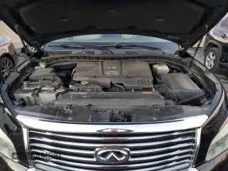 2012 Infiniti QX56 7-passenger with VIN JN8AZ2NE1C9015556, listed as a Copart auction lot 81671054 with 158,247 mi miles and Salvage Title. Bid and sale history available at carsss.com. Image 12.