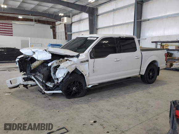2017 Ford F-150 XL with VIN 1FTEW1EF5HKC24856, listed as a Copart auction lot 52581255 with 96,440 mi miles and Salvage Title. Bid and sale history available at carsss.com. Image 1.