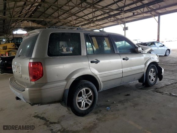 2005 Honda Pilot EX-L with RES with VIN 5FNYF18655B058730, listed as a Copart auction lot 47316485 with 208,328 mi miles and Salvage Title. Bid and sale history available at carsss.com. Image 3.