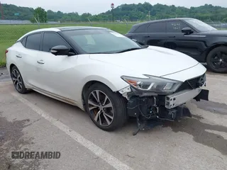 2018 Nissan Maxima S with VIN 1N4AA6AP8JC402550, listed as a IAAI auction lot 42439289 with 106,584 mi miles and . Bid and sale history available at DreamBid. Image 1.
