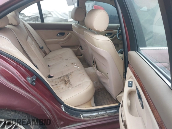 2001 BMW 5 Series 525i with VIN WBADT43411GX24798, listed as a IAAI auction lot 41521388 with 226,015 mi miles and . Bid and sale history available at DreamBid. Image 8.