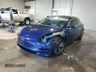 2018 Tesla Model 3 Long Range Battery with VIN 5YJ3E1EBXJF120356, listed as a Copart auction lot 87658175 with 34,119 mi miles and Salvage Title. Bid and sale history available at DreamBid. Image 1.