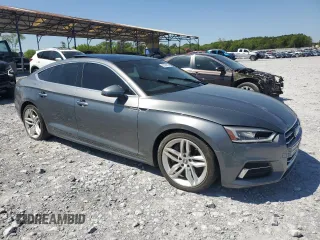 2019 Audi A5 Sportback Premium with VIN WAUANCF55KA051157, listed as a Copart auction lot 52394025 with 114,213 mi miles and Clean Title. Bid and sale history available at carsss.com. Image 4.