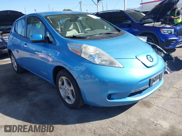 2011 Nissan LEAF SL-e with VIN JN1AZ0CP5BT007243, listed as a IAAI auction lot 41656364 with 36,042 mi miles. Bid and sale history available at carsss.com. Image 1.