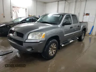 2008 Mitsubishi Raider LS z VIN 1Z7HC28KX8S572256, wystawiony jako Copart lot #76278594 z przebiegiem 139 373 mil mil oraz Szkoda całkowita • Salvage title. Historia ofert i sprzedaży dostępna na DreamBid. Obrazek 1.