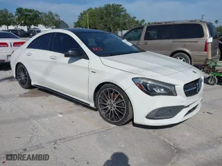 2018 Mercedes-Benz CLA with VIN WDDSJ4EB6JN522374, listed as a IAAI auction lot 42074130 with 109,921 mi miles. Bid and sale history available at carsss.com. Image 1.