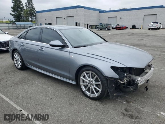 2017 Audi A6 Premium Plus with VIN WAUG8AFCXHN097380, listed as a Copart auction lot 52740875 with 44,613 mi miles and Salvage Title. Bid and sale history available at carsss.com. Image 4.