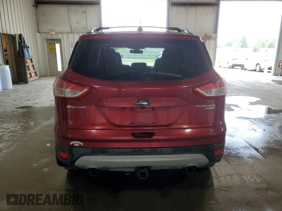 2013 Ford Escape Titanium with VIN 1FMCU9J90DUA69963, listed as a Copart auction lot 61935255 with 99,244 mi miles and Salvage title. Bid and sale history available at DreamBid. Image 6.