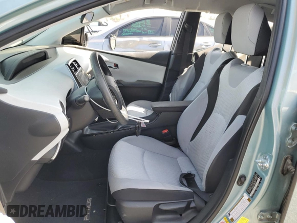 2017 Toyota Prius Two with VIN JTDKBRFU1H3045847, listed as a Copart auction lot 54266305 with 93,383 mi miles and Salvage Title. Bid and sale history available at DreamBid. Image 7.
