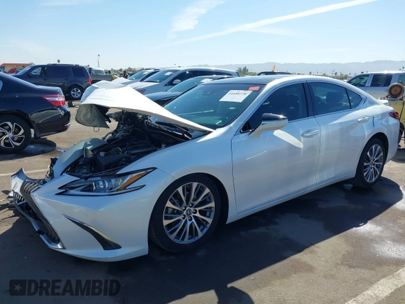 2021 Lexus ES with VIN 58ADZ1B19MU087967, listed as a IAAI auction lot 41680370 with 48,077 mi miles. Bid and sale history available at carsss.com. Image 17.