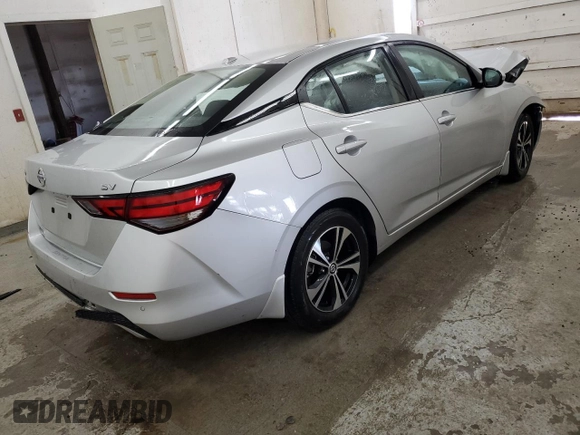 2021 Nissan Sentra SV with VIN 3N1AB8CV2MY300139, listed as a Copart auction lot 46868895 with 57,037 mi miles and Salvage Title. Bid and sale history available at carsss.com. Image 3.