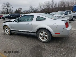 2007 Ford Mustang Deluxe with VIN 1ZVFT80N275288092, listed as a Copart auction lot 43067735 with 95,712 mi miles and Salvage Title. Bid and sale history available at carsss.com. Image 2.