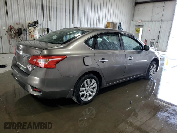 2017 Nissan Sentra SV with VIN 3N1AB7AP3HY206288, listed as a Copart auction lot 59422415 with 136,201 mi miles and Salvage title. Bid and sale history available at DreamBid. Image 3.