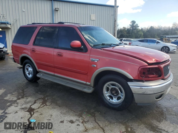 2002 Ford Expedition Eddie Bauer with VIN 1FMRU17L12LA15329, listed as a Copart auction lot 48849985 with 240,262 mi miles and Salvage title. Bid and sale history available at DreamBid. Image 4.